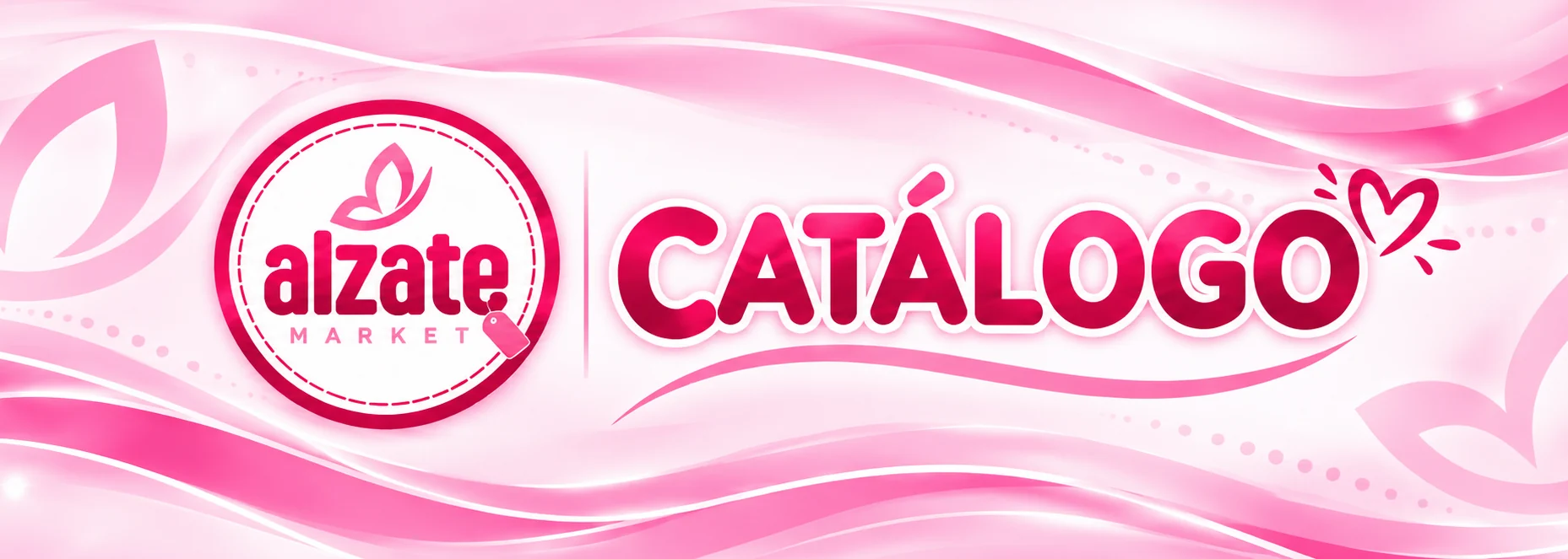 ALZATE MARKET · CATÁLOGO, con corazón decorativo