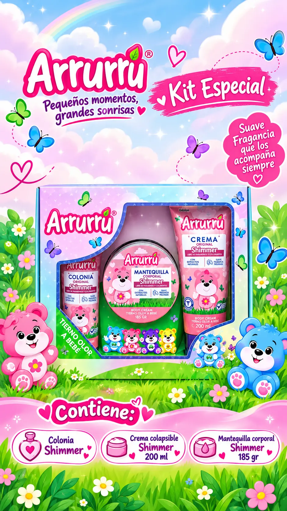 Kit arrurú x3