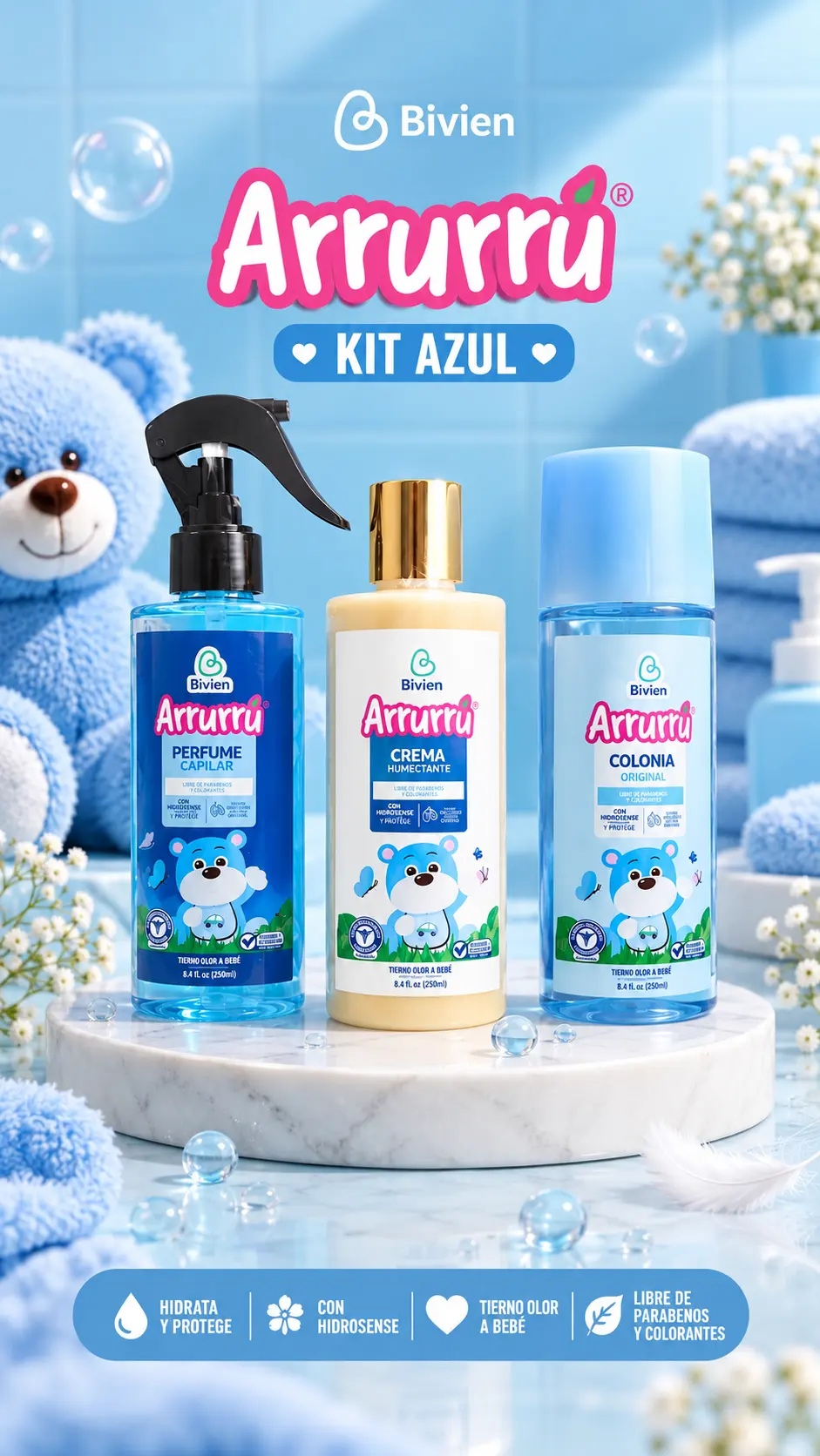 Kit arrurú azul