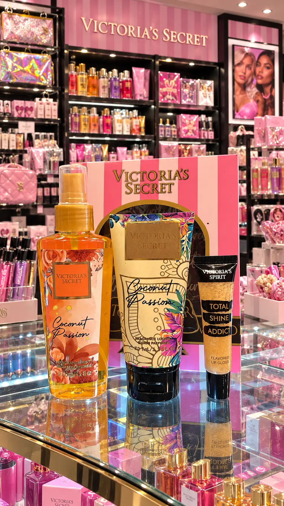 Kit por tres Victoria con gloss